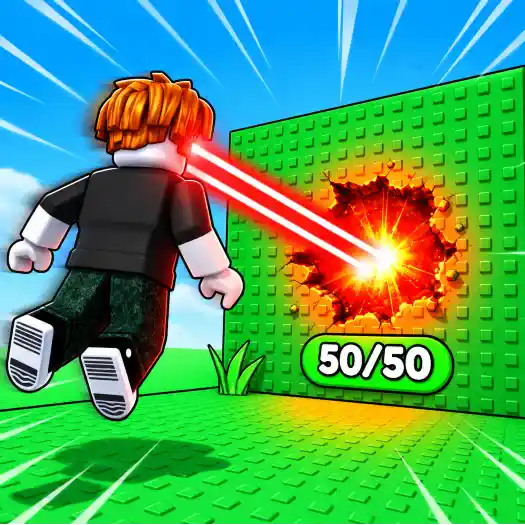 Obby: +1 Laser to Break Walls